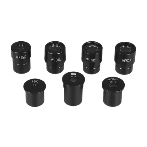2X 3X 10X 16X 20X 25X 30X 50X Wide Field Microscope Eyepiece with 23.2mm Mounting Size for Biologica