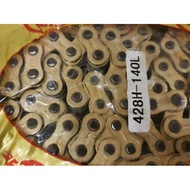 ✧ GOLD TRAIL CHAIN GOLD CHAIN CRF-KLX GOLD CHAIN WILWOOD 428H 140 GOLD CHAIN/ 428H 140 SSS ☻