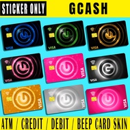 GCASH - (SKIN CARD STICKER) ATM/CREDIT/DEBIT/BEEP CARD STICKER LAMINATED