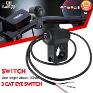 COLIGHT 37CM 150CM Aluminum Alloy Motorcycle Handlebar Headlight Switch Three-position Waterproof 12