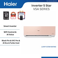 [FREE SHIPPING + GIFT] Haier R32 VSC Series 1.0HP/1.5HP/2.0HP 5 Star Inverter Air Conditioner HS-10V