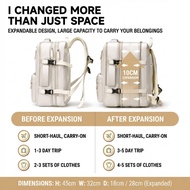 Bagpack Expandable Bag Pack Travel Luggage Backpack Travel Laptop Bag 16 Inch Shocking Sale Shopee