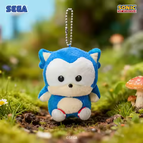 SEGA Sonic The Hedgehog Tails Mini Plush Keychain Cooro Series Soft Stuffed Animal Bag Pendant Anime