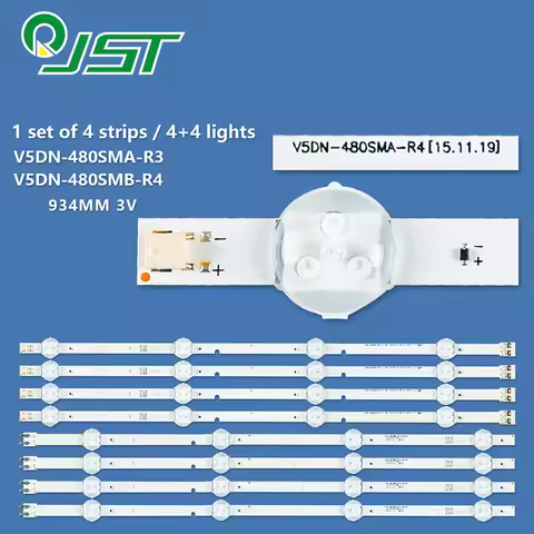 8pcs LED UN48J5000 UN48J5200 UE48J5200 UE48J5202 UE48J5250 UE48J5270 UE48J5005 BN96-37296A 37297A V5