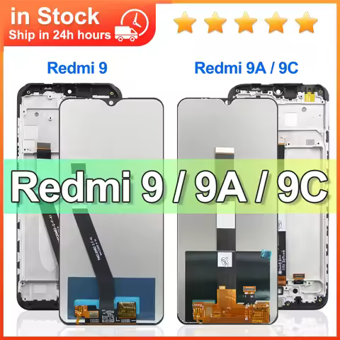 6.53'' Screen For Xiaomi Redmi 9A 9C Display LCD Touch Screen Digitizer For Redmi 9 LCD Replacement