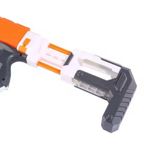 Modified ABS Inlay Type Tail Stock for Nerf N-strike Elite Series - Orange + Grey
