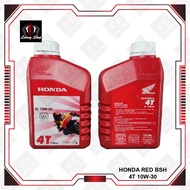 RED BSH Honda 4T ENGINE Oil SL 10W-30 MA (1L) Boon Siew WAVE DASH WAVE125 EX5 10W30