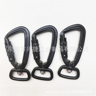 7075 Dalam Stok Aluminium Cangkuk Daya tarikan Cincin Pusing Haiwan Anyaman Aluminium Carabiner Pene