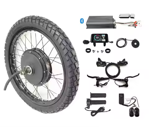 48V-72V 100A 5000W Motorcycle Rim Rear Wheel Ebike Conversion Kit with Sabvoton Controller Electric