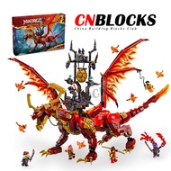 Copy DIY Ninjago Source Dragon of Motion 71822 (1716 pcs) Model Buidling Blocks Kids Toys Gifts