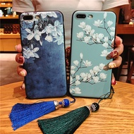 Retro Chinese style case OPPO R15 Dream R17 R11S R11 R9S R9 Plus Magnolia tassel Relief cover