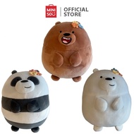 MINISO, We Bare Bears 7.8in. Round Plush Toy (Grizz/Ice-Bear/Panda)