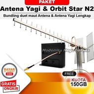 Paket Antena Yagi Extreme 3 + Modem Router Telkomsel Orbit Star N2
