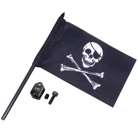 Hot Racing 1/18 Jolly Roger Flag W/Alum. Mount Grom