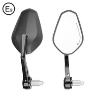 กระจกมือจับรถจักรยานยนต์ขนาด7/8นิ้ว22มม. กระจกมองหลังกระจกท้ายบาร์สำหรับ CB500F CB650ของ Honda CB100