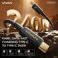 VIVAN 240W Type C to Type C Fast Charging Data Cable 1M VOR240W