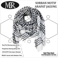 SORBAN MOTIF HAJI SORBAN ARAFAT MOTIF JAGUNG MURAH BERKUALITAS SORBAN PALESTINA COWOK