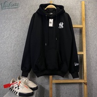 READY!!!SWEATER HOODIE NY MLB CREAM BORDIR BATIK FULLTAG & LEBEL PREMIUM (BESTSELLER VARIAN)/HOME