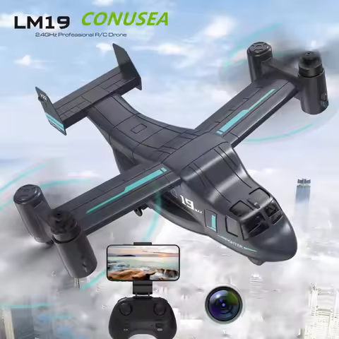 LM19 Camera Drone 480P Wifi Fpv Drones Rc Dro Remote Control Helicopter Land Air Model Quadcopter Rc