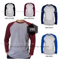 Paket Grosir Kodian Kaos Polos Lengan Panjang Pria dan Wanita Dewasa  DW(24A)