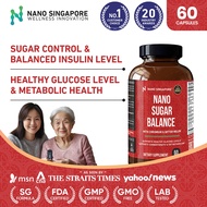 Nano Singapore Sugar Balance Blood Sugar Supplement with Chromium & Bitter Melon (60 caps)