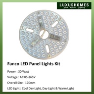 Fanco Original Ceiling Fan Light Kit LED 170mm Replacement Panel LED Light