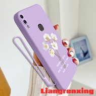 Casing vivo v9 vivo v11i vivo y95 vivo y91 vivo y91i phone case Softcase Liquid Silicone Protector Smooth shockproof Bumper Cover new design Flower Love YTBH01