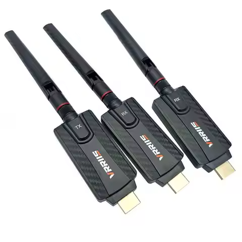 200M Wireless HDMI Transmitter and Receiver Meeting Share Audio Video Display Adapter Fr Phone Lapto