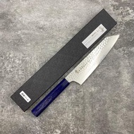 堺孝行 七色系列 群青べっ甲 VG10 大馬士革 槌目 劍型牛刀 190mm 日本 廚刀