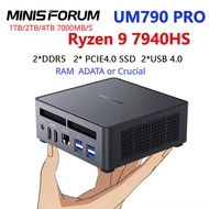 MINISFORUM Mini PC UM790Pro/UM780Pro AMD R9-7940HS/R7-7840HS Window 11 Pro DDR5 5600MHz USB4 WiFi 6E