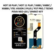 LCD TOUCHSCREEN INFINIX HOT 10 PLAY / HOT 11 PLAY / X688 / X688C / X688B / ITEL VISION 2 PLUS / P37 