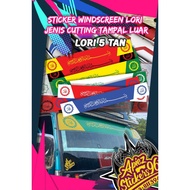 Sticker Bismillah Depan Cermin (windscreen Lori 5 Tan) / Sticker Lori/ Sticker Custom / Sticker Kend