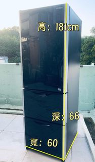 雪櫃🔊本周優惠💥落單即減$300👈  HITACHI 日立 R-SG38FPH 左門鉸 (黑影玻璃面) 可自動制冰 多門雪櫃 375公升 181CM高 二手電器 清倉大減價 最新款 貨到付款 精選貨品