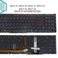 Latin Spanish Russian RGB Backlit Keyboard Backlight For Acer Nitro 5 AN515-56 AN515-57 AN515-45 AN5
