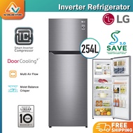 LG 2-Door Smart Inverter Fridge GN-G272SLCB 254L Inverter Top Freezer Door Cooling GNG272SLCB Refrigerator / Peti Sejuk 2 Pintu