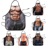 Funny Apron for Men, Waterproof Muscle Apron for Cooking, Creative Home Kitchen Apron for Men GPBQ