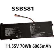 SSBS81 11.55V 70Wh 6065mAh Laptop Battery For Mechrevo ThunderBook 16 IGER Z1 16-12900H1 Notebook CO