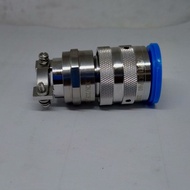 HL Aviation XCE Series 4-Core Aviation Socket XCE14S4M1D1 Wall-Through Sealing Adapter Aluminum Allo