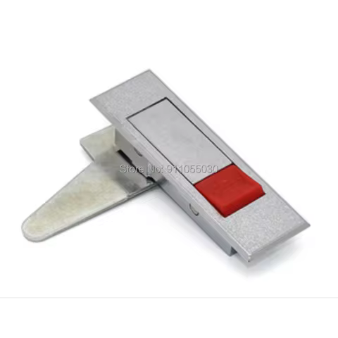 MS603 Red Silver Push Button Cabinet cam lock Panel Lock Push to open Electric Cabinet Tool box fire