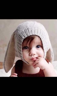 韓國熱銷 保暖 兔耳 造型兔子 耳朵 帽子 嬰兒 幼兒 嬰幼兒 寶寶 針織 毛帽 針織帽