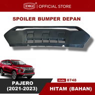 EMGI - Front Bumper Guard Spoiler Bumper Depan Pajero 2021 2022 2023 - HITAM