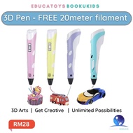 3D Printing Pen free 20meter filament / 3D pen FREE 20meter filament