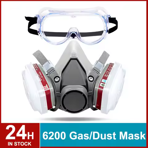 7/8/9in1 6200 Respirator Mask Industry Painting Spray Dust Gas Mask Half Face Adult Chemical Protect