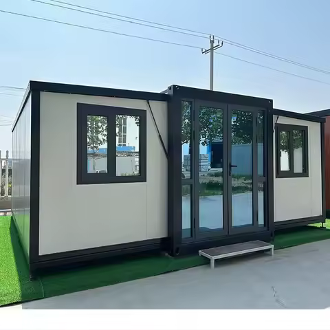 Luxury Container House With Bathroom Prefabricated Tiny Homes Folding Prefab House For Luxury