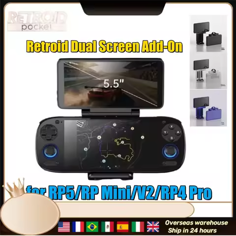 Retroid Dual Screen Add-On 5.5" AMOLED 1080P Touchscreen for RP5/RP Mini/V2/RP4 Pro USB-C Display 3 