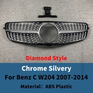 Facelift Lưới Tản Nhiệt Cản Trước Phong Cách Kim Cương Lưới Tản Nhiệt Cho Mercedes W204 Benz C 2007-