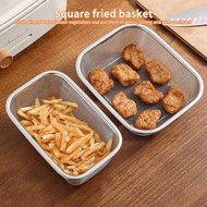 Practical Frying Basket Fine Mesh Rectangle Strainer Basket Fruit Vegetable Strainer Net Bracket