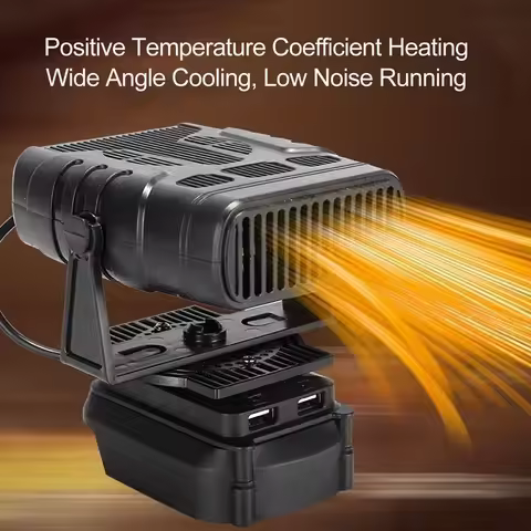 Cordless Heater 360° Rotating Head 30-50℃ 50-80℃ Space Heater High Efficiency with Stand for Office 