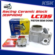 LC135 Y15ZR CERAMIC BLOCK RACING 57MM 62MM 63MM ESPADA BLOK RACING FZ150 SPEC57 SPEC63 COMBO LC Y15