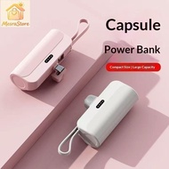 [3C Certified] Capsule Power Bank, Large Capacity 10000mAh, Universal Portable Compact Power Bank fo
